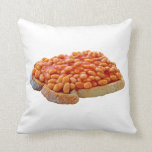 Beans On Toast Throw Pillow