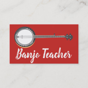 Beantown Banjo Teacher Personalise Business Card