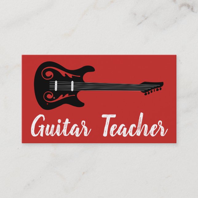 Beantown Guitar Business Card (Front)