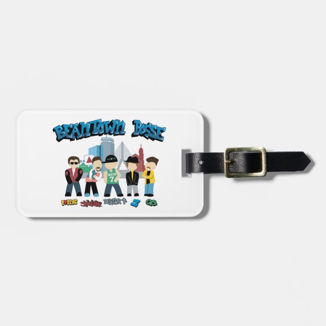 Beantown Posse Cityscape Luggage Tag (Front Horizontal)