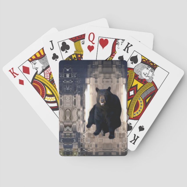 Bear 1- Ice cube Mosaic Design Playing Cards (Back)