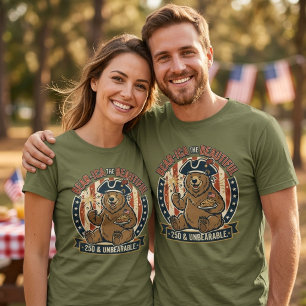 Bear 250th Anniversary Bear-ica the Beautiful T-Shirt