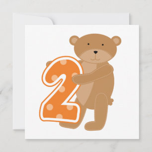 Bear 2nd Birthday T shirts and Gifts Card