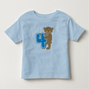 Bear 4th Birthday Tshirts and Gifts