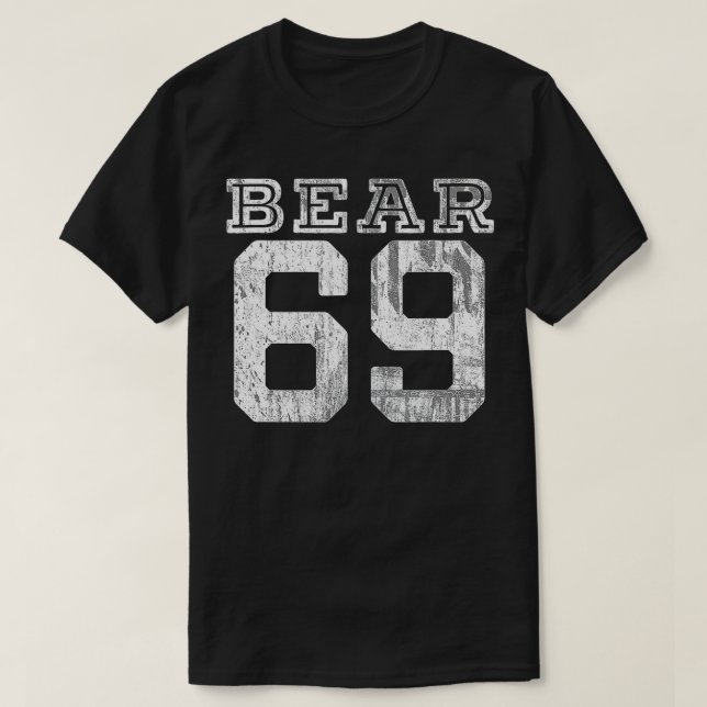 Bear 69  for Fur Friendly Bears  Distressed Design T-Shirt (Design Front)