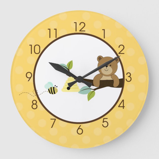 Bear and Bee Clock (Front)
