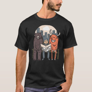 Bear And Bull Stock Market Trader T-Shirt