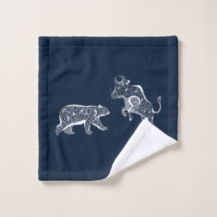 Bear and Bull Wash Cloth