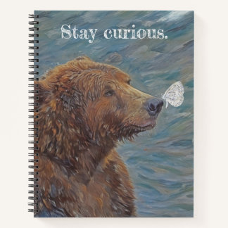 Bear and butterfly notebook