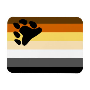 Bear and Cub Community LGBT Gay Pride Flag Magnet
