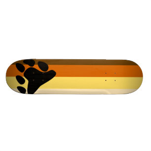 Bear and Cub Community LGBT Gay Pride Flag Skateboard