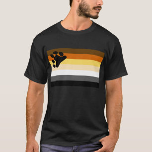 Bear and Cub Community LGBT Gay Pride Flag T-Shirt