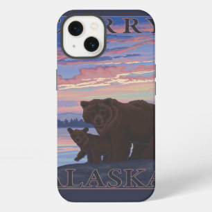 Bear and Cub - Curry, Alaska iPhone Case