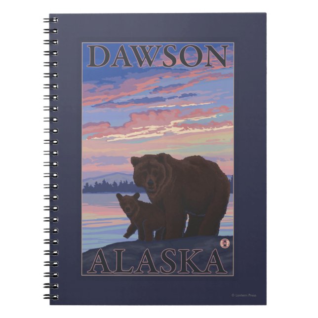 Bear and Cub - Dawson, Alaska Notebook (Front)