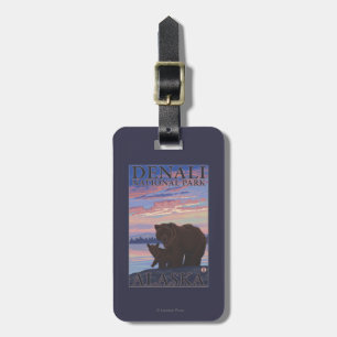 Bear and Cub - Denali National Park, Alaska Luggage Tag