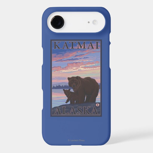 Bear and Cub - Katmai, Alaska Case-Mate iPhone Case (Back)