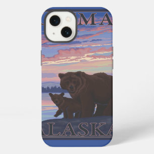 Bear and Cub - Katmai, Alaska iPhone Case