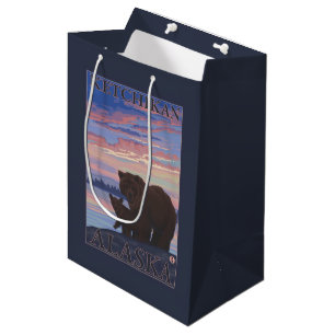 Bear and Cub - Ketchikan, Alaska Medium Gift Bag