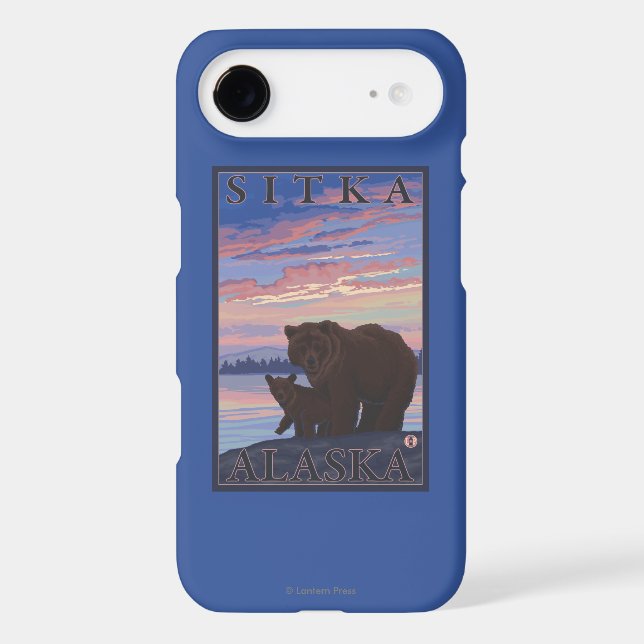 Bear and Cub - Sitka, Alaska Case-Mate iPhone Case (Back)