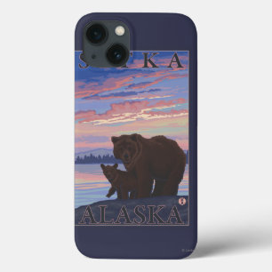Bear and Cub - Sitka, Alaska iPhone 13 Case