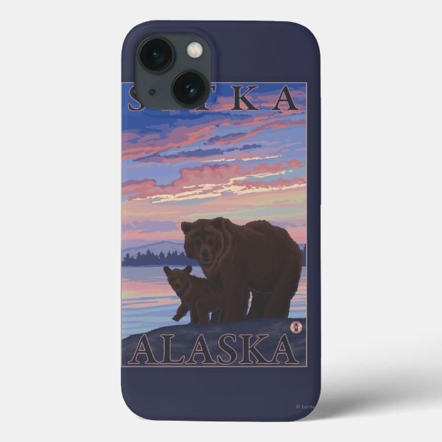 Bear and Cub - Sitka, Alaska Case-Mate iPhone Case (Back)