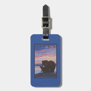 Bear and Cub - Sitka, Alaska Luggage Tag