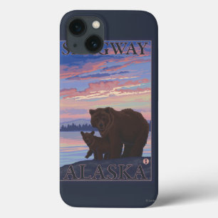 Bear and Cub - Skagway, Alaska iPhone 13 Case