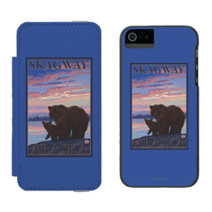 Bear and Cub - Skagway, Alaska Incipio Watson™ iPhone 5 Wallet Case