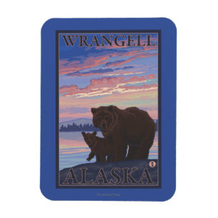 Bear and Cub - Wrangell, Alaska Magnet