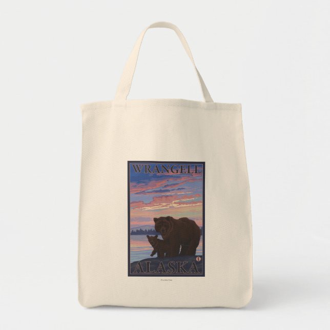 Bear and Cub - Wrangell, Alaska Tote Bag (Front)