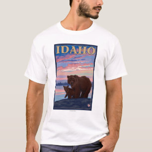 Bear and CubIdahoVintage Travel Poster T-Shirt