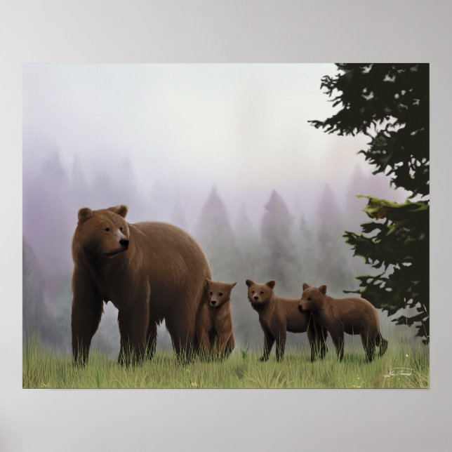 Bear and Cubs Poster (Front)