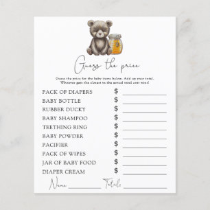 Bear and honey - Price Guess game