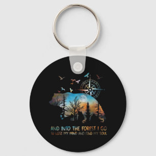 Bear And Into The Forest I Go To Lose My Mind And Key Ring