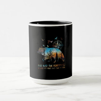 Bear And Into The Forest I Go To Lose My Mind Mug