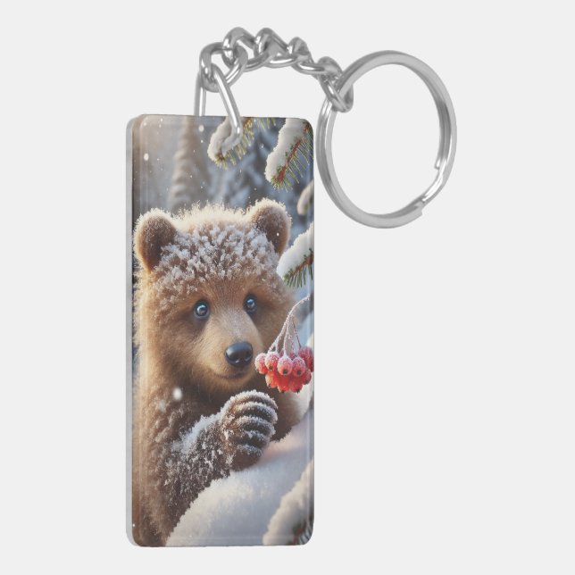 bear and nut key ring (Back Left)