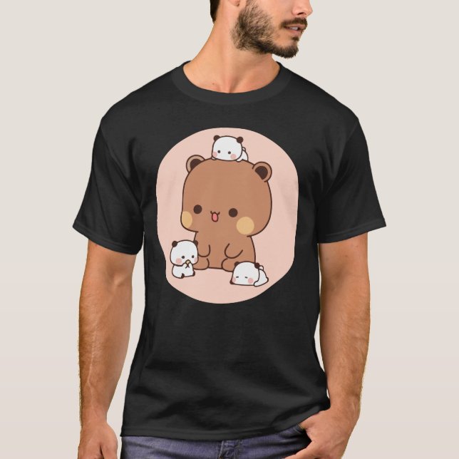 Bear and Panda Bubu Dudu Balloon T-Shirt (Front)
