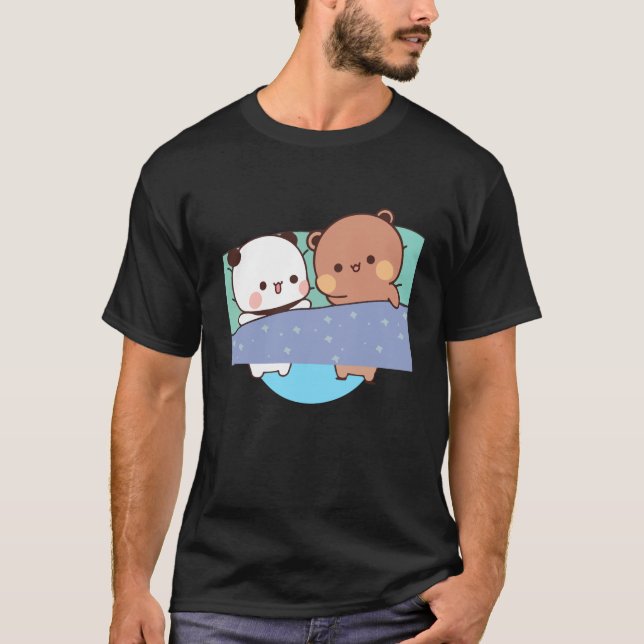 Bear and Panda Bubu Dudu Balloon T-Shirt (Front)