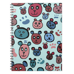 Bear and Prints Notebook
