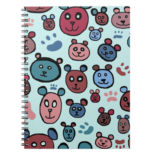 Bear and Prints Notebook (Front)