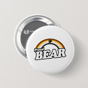Bear and Proud 6 Cm Round Badge