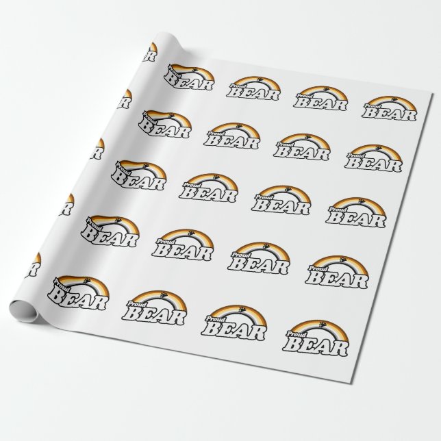 Bear and Proud Wrapping Paper (Unrolled)