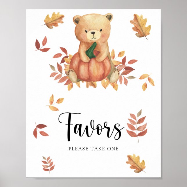 Bear and Pumpkin -  Favours Poster (Front)