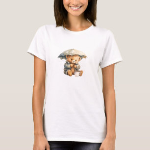 Bear And Umbrella T-Shirt