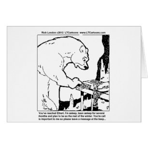 Bear Answering Machine Funny Gifts Tees Cards Etc