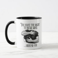 Bear arms around you hug gay pun joke mug