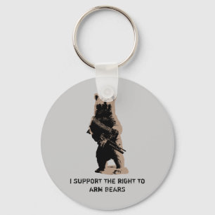 Bear arms Grizzly Bear Key Ring