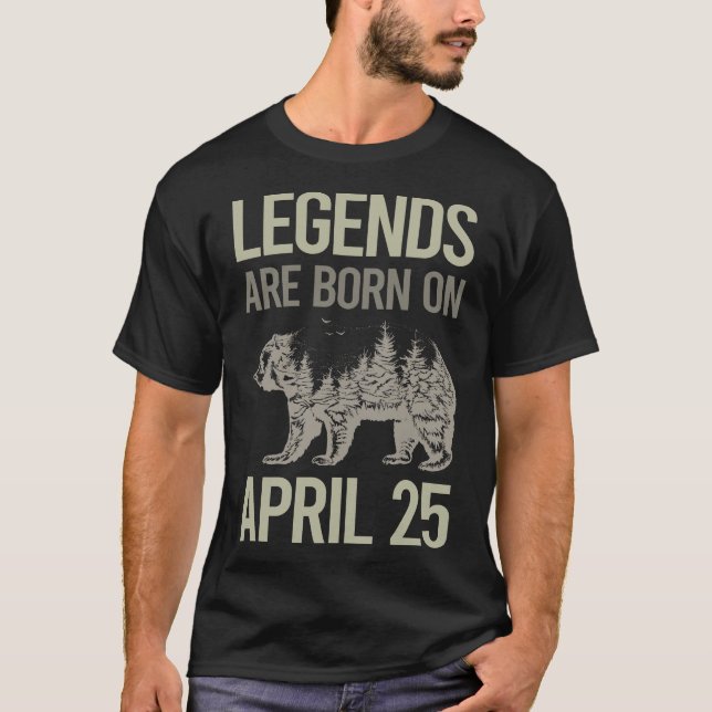 Bear Art - April 25 25th T-Shirt (Front)