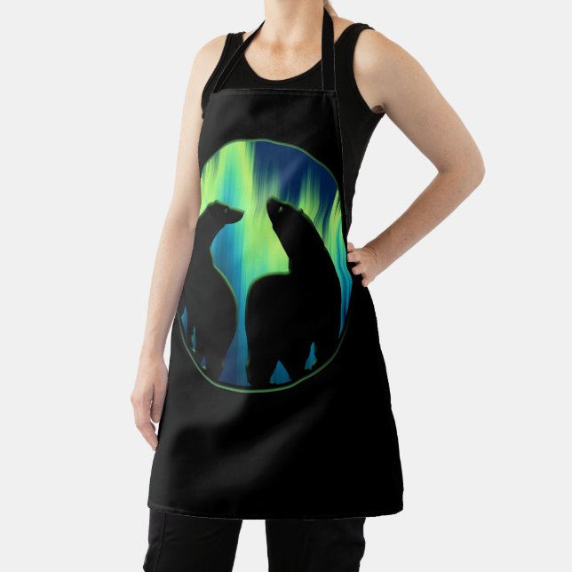 Bear Art Aprons Tribal Northern Lights Bear Aprons (Insitu)