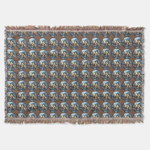 Bear Art Blanket Native Polar Bear Throw Blanket